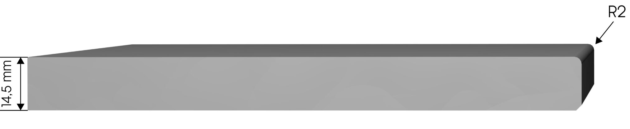 Querschnitt mit Bemaßung