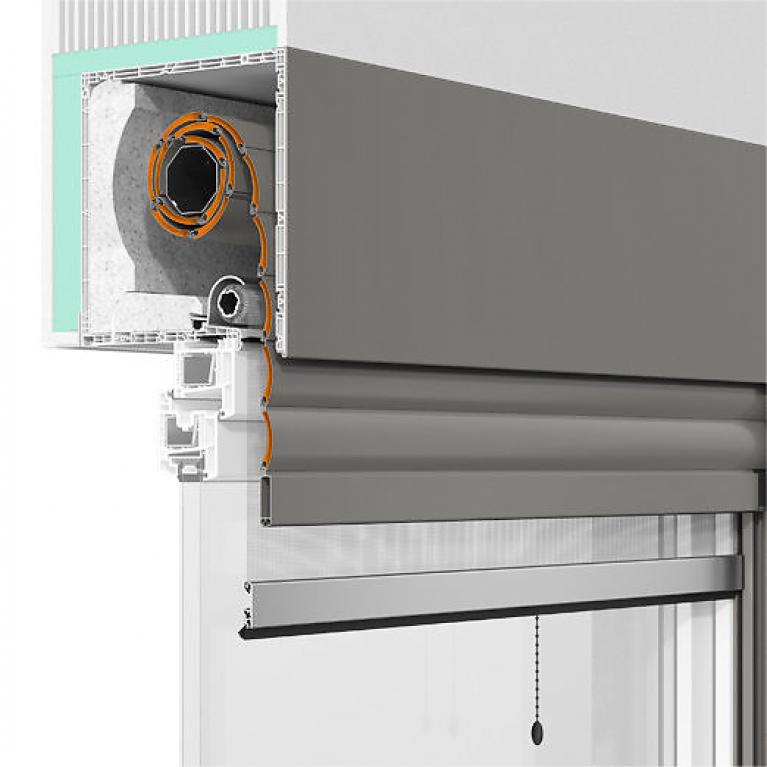 Roma-Aufsatzrollladen Karo